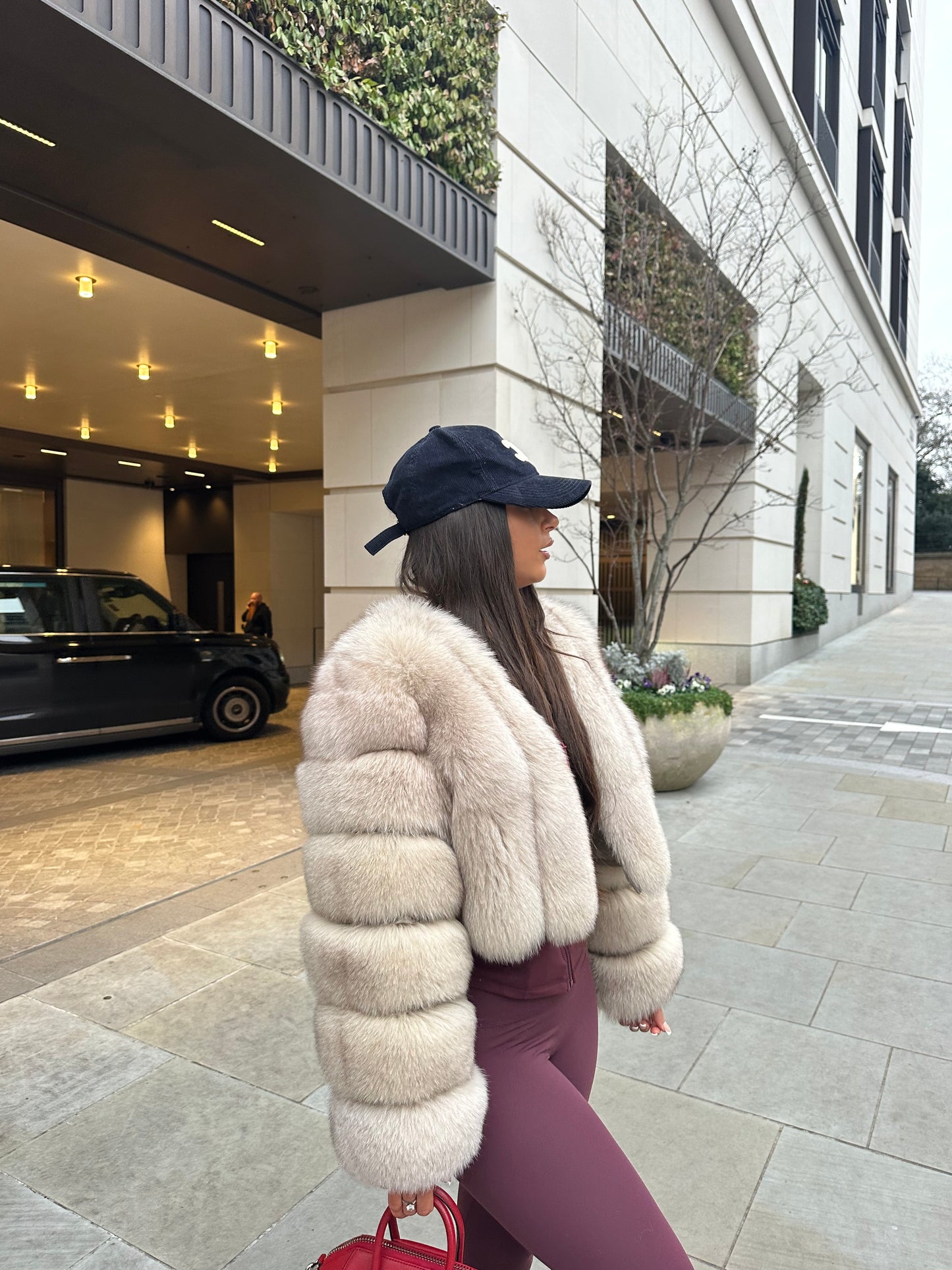 ‘ASPEN’ Cropped Fox Fur Coat