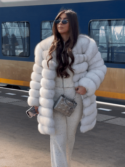 ‘ST MORTIZ’ Fox Fur Coat