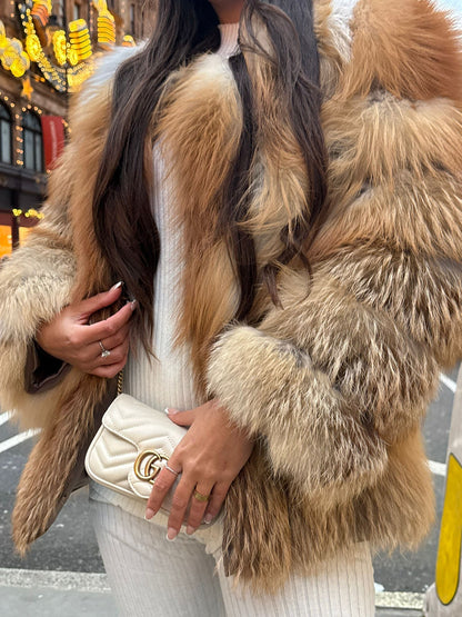 ‘ALASKA’ Red Fox Fur Coat