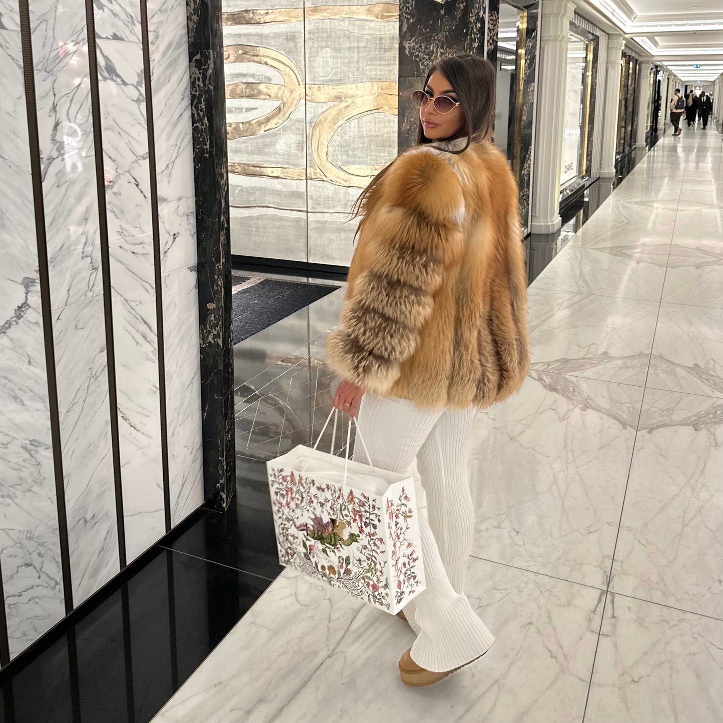 ‘ALASKA’ Red Fox Fur Coat
