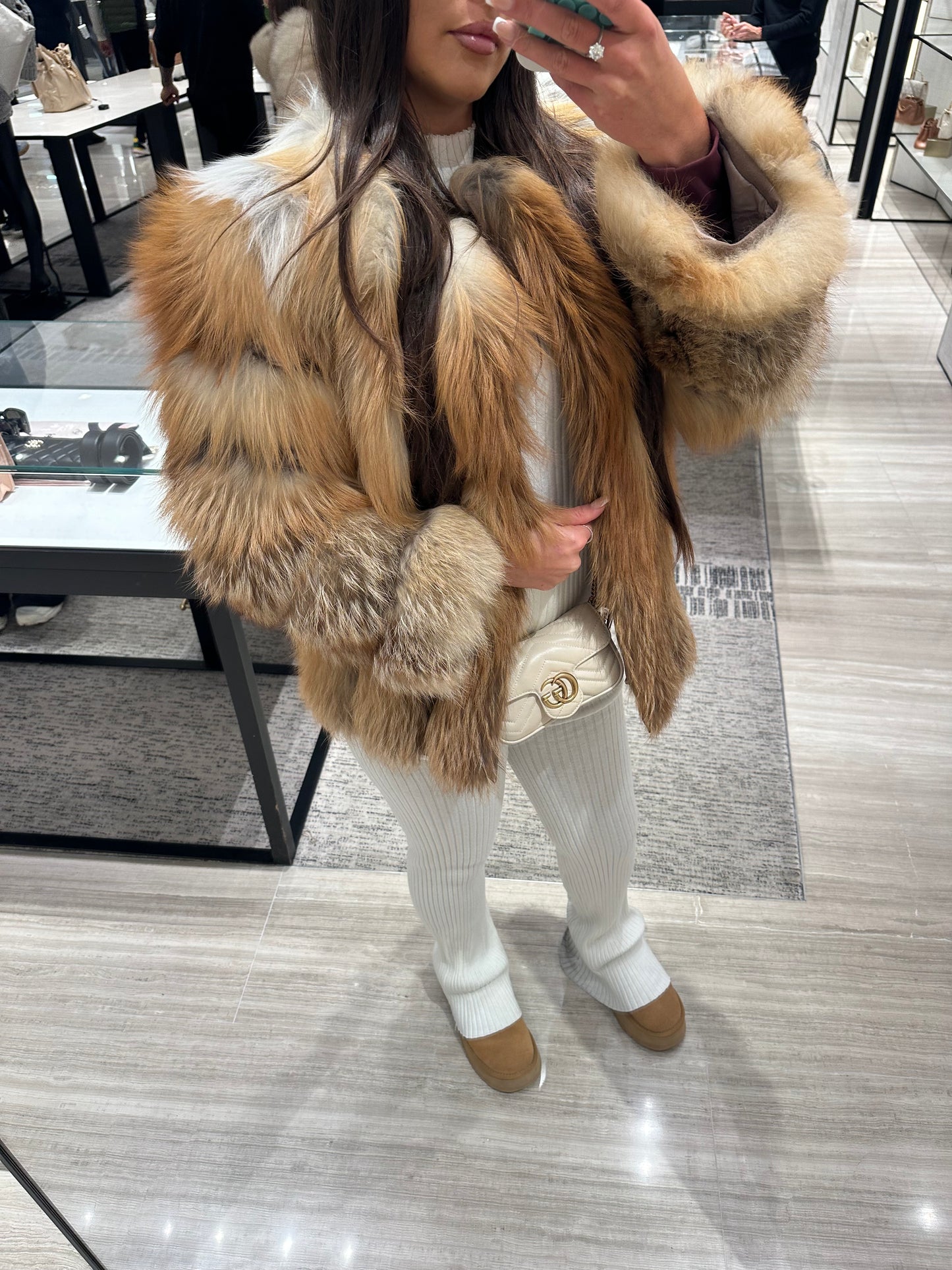 ‘ALASKA’ Red Fox Fur Coat