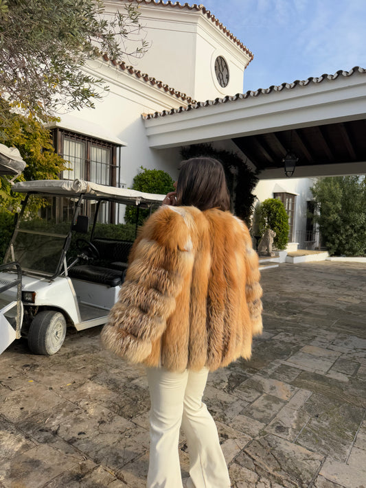 ‘ALASKA’ Red Fox Fur Coat