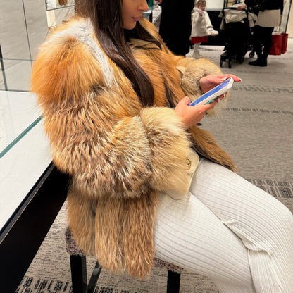 ‘ALASKA’ Red Fox Fur Coat